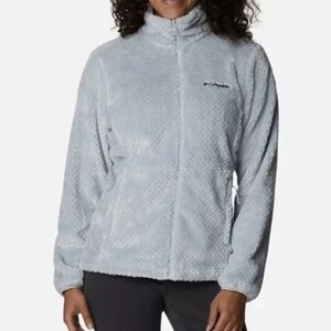 Columbia Fleece Plush Jacket Sz.M powder blue